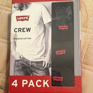 Levi's Black Crew Neck T-Shirts 3 Pack